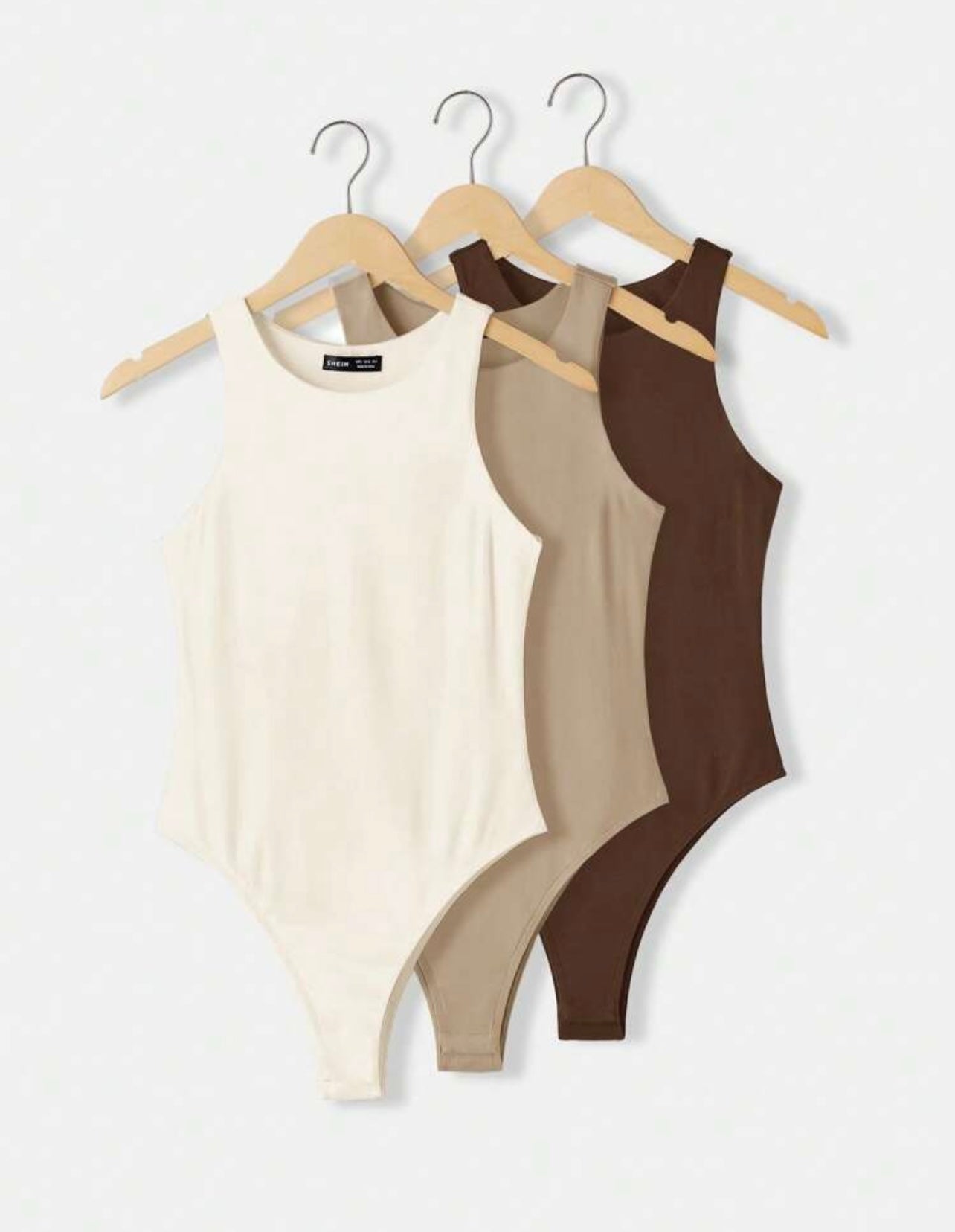 BASICS 3pcs/Set Casual Round Neck Sleeveless