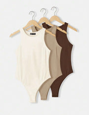 BASICS 3pcs/Set Casual Round Neck Sleeveless