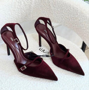 Suede Pointed-toe Stiletto Heels