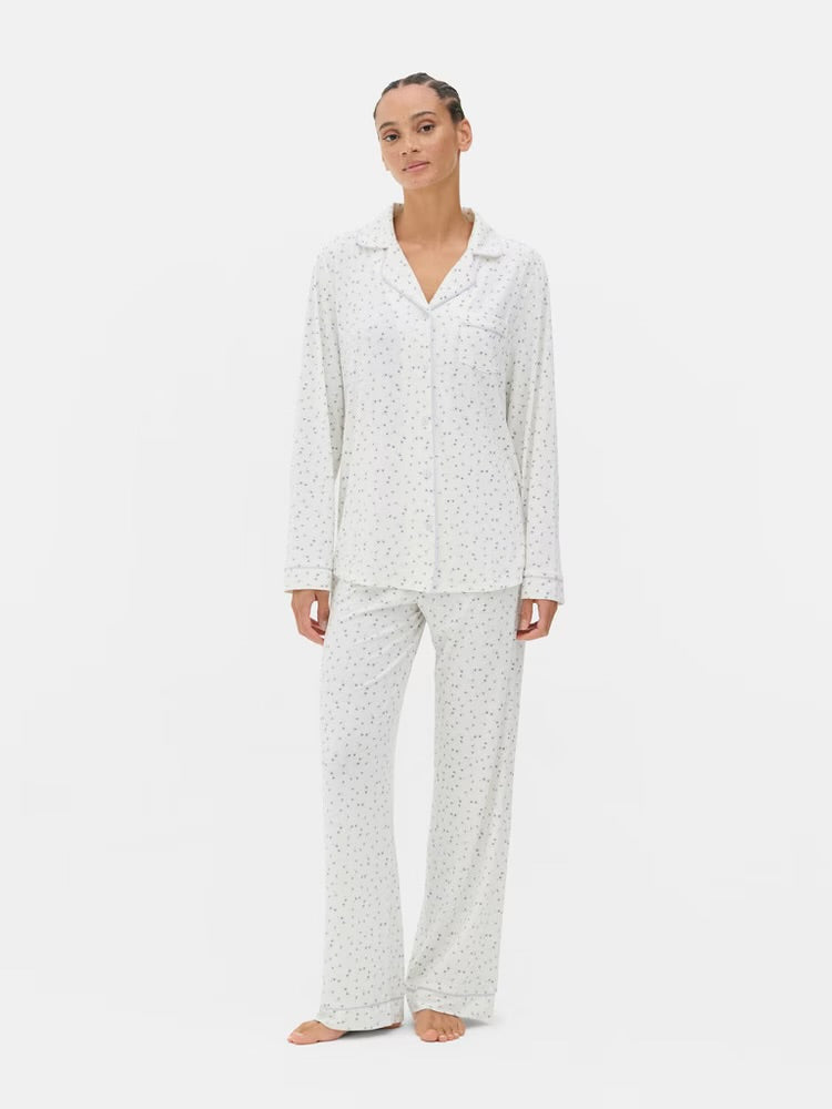 Primark Printed Boyfriend Pyjama Set
