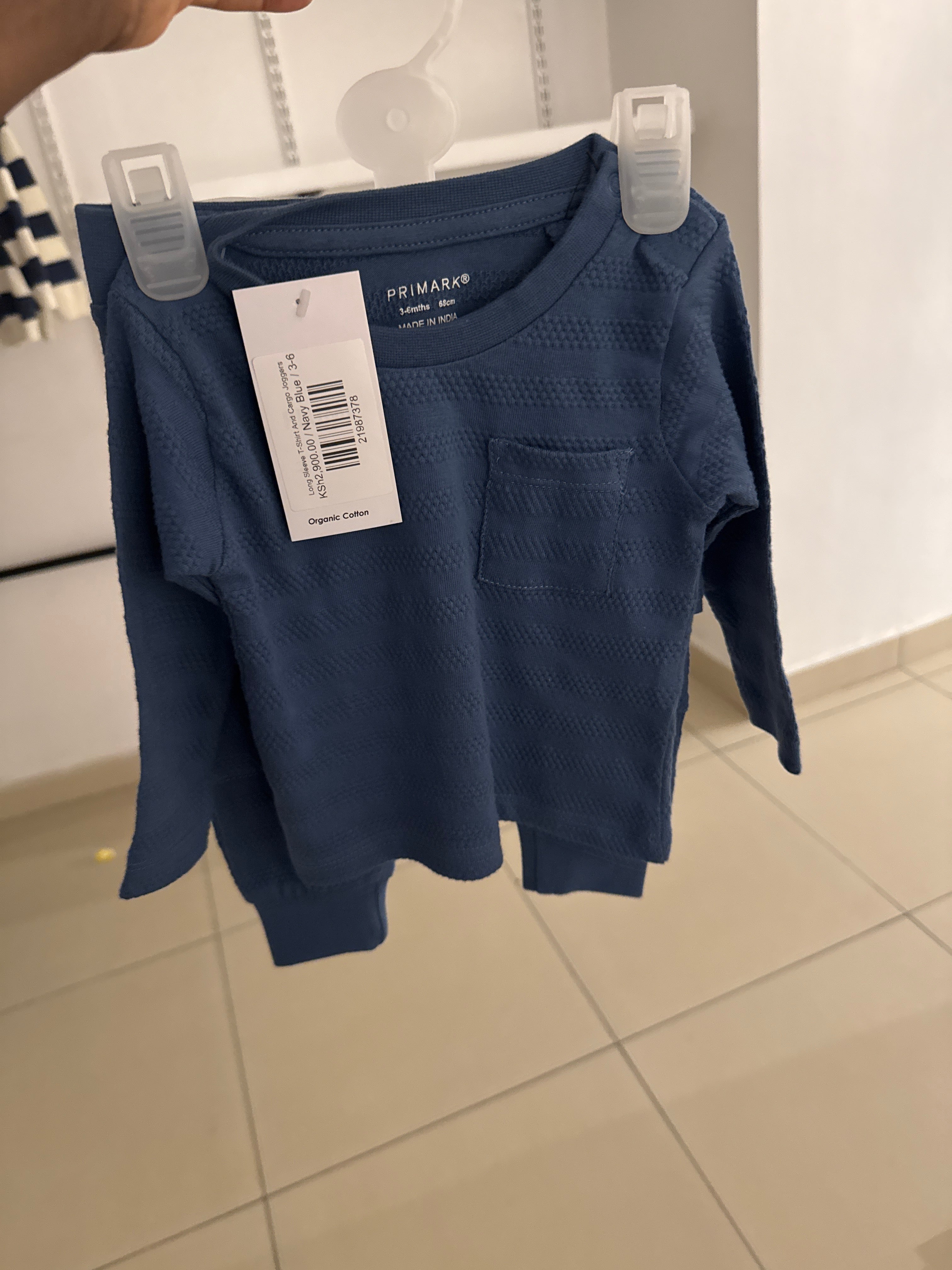 Long Sleeve T-Shirt And Cargo Joggers