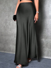 Satin Long Skirt (Shein)