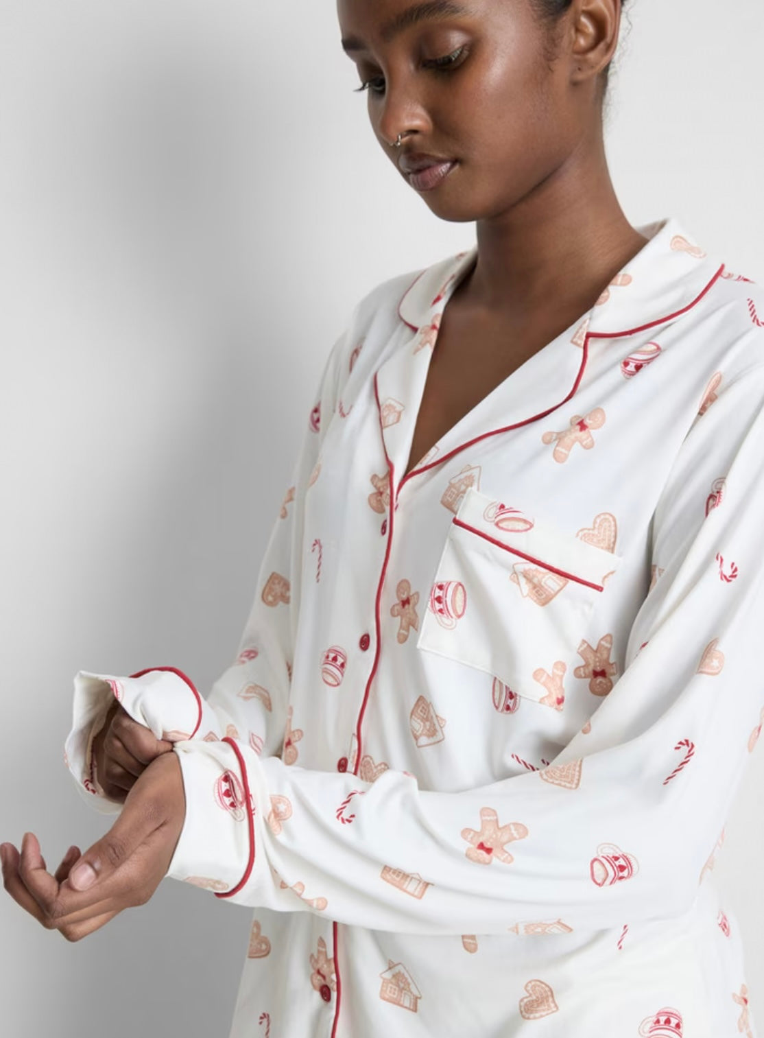 Christmas Printed Boyfriend Pyjamas
