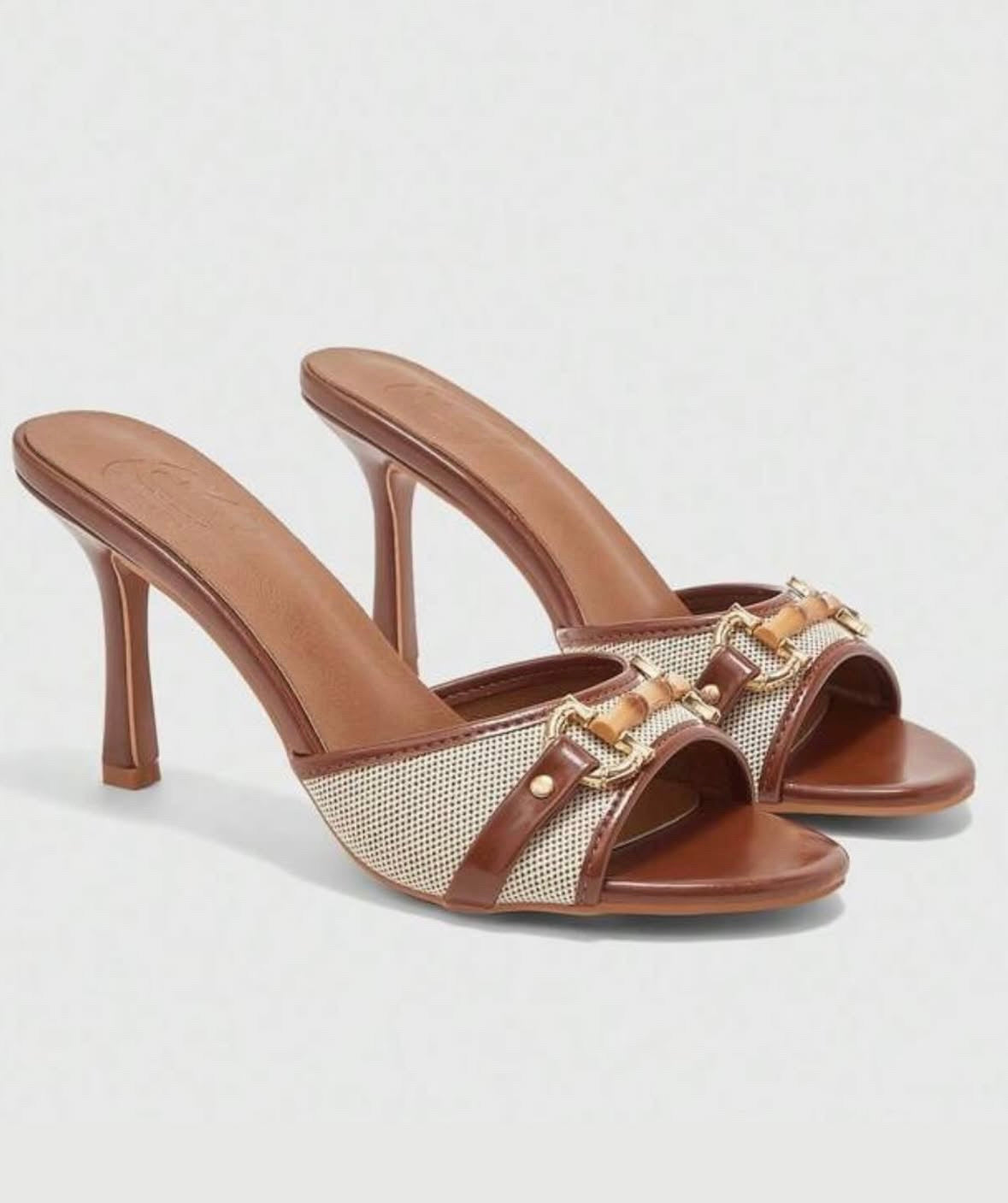 CUCCOO BIZCHIC stiletto mule sandals
