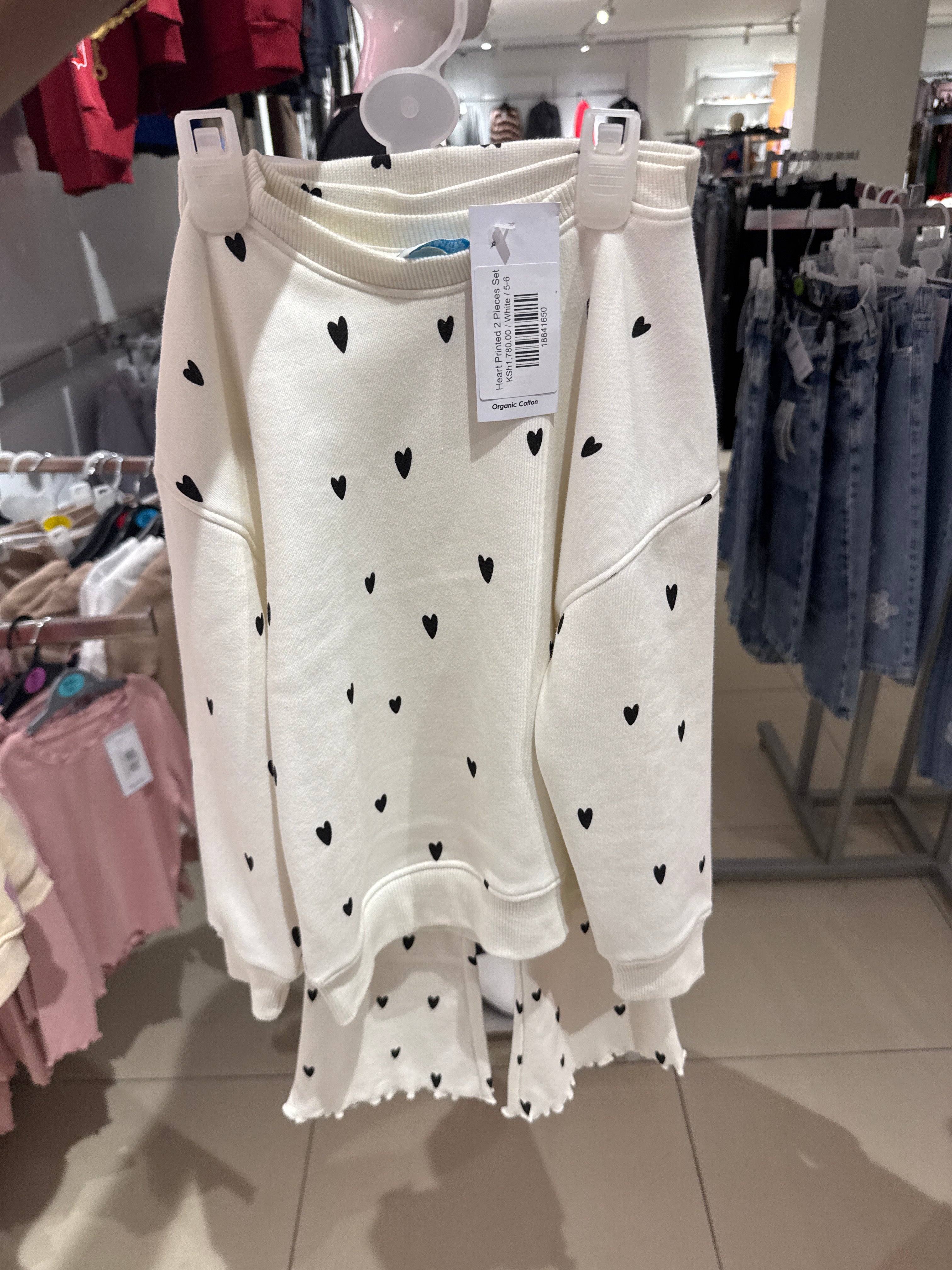 Heart Printed 2 Pieces Set