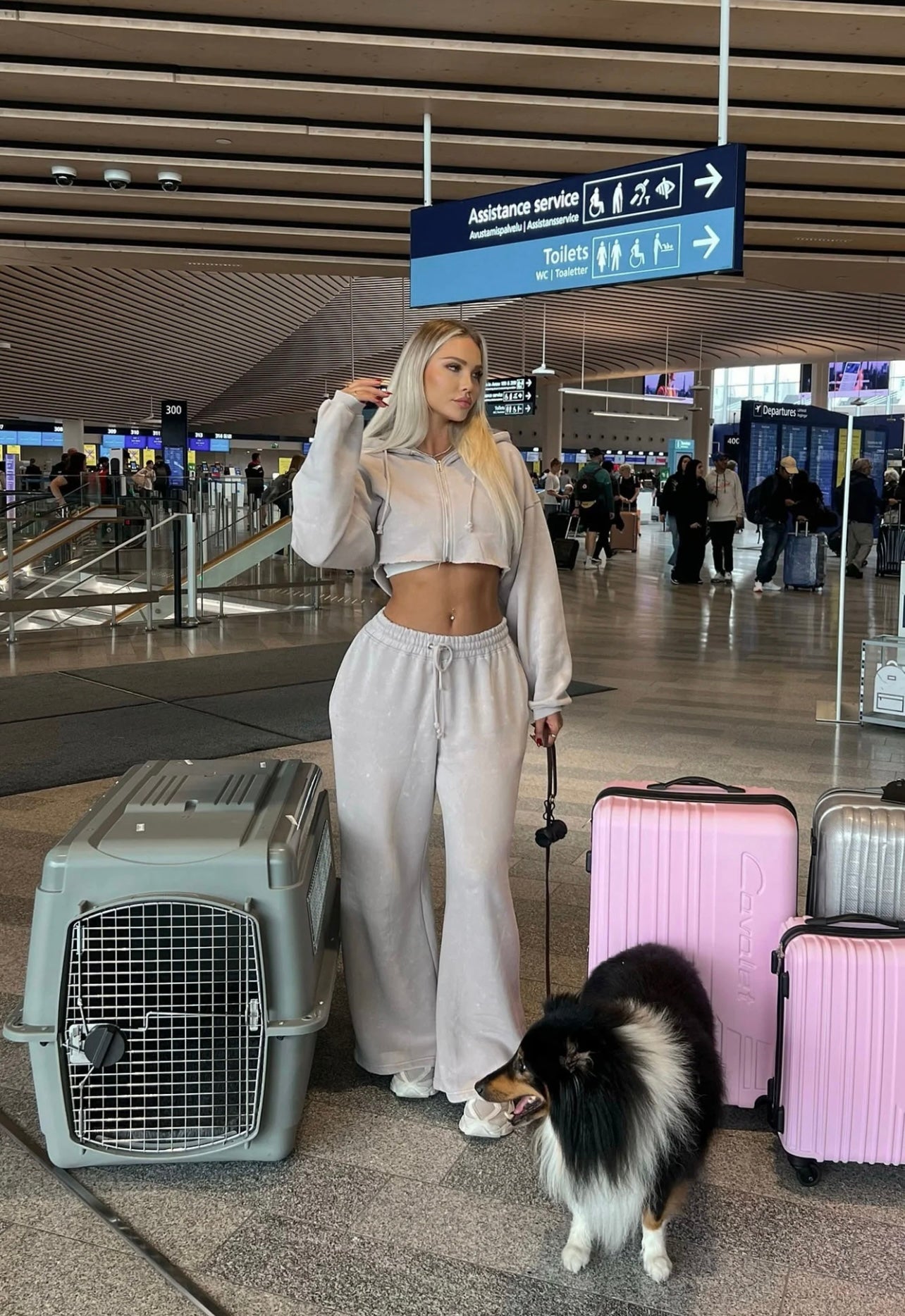 Fashionnova On The Go Fleece Pant Set