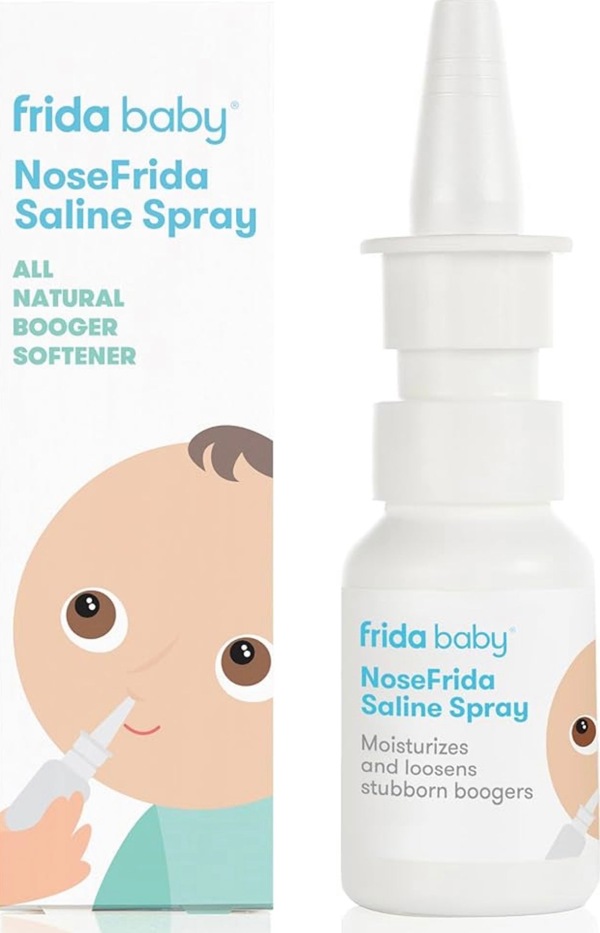 Frida Baby NoseFrida Saline Mist Spray, Baby Saline Nasal Spray Decongestant for Allergy Relief and Congestion Relief to Soften Nasal Passages