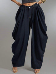 Loose flare leg jeans