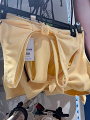 Tie Front Crinkle Bikini Set