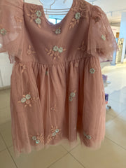 Embroidered Floral Tutu Dress