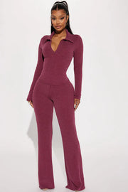 Ribbed Long Sleeve Set