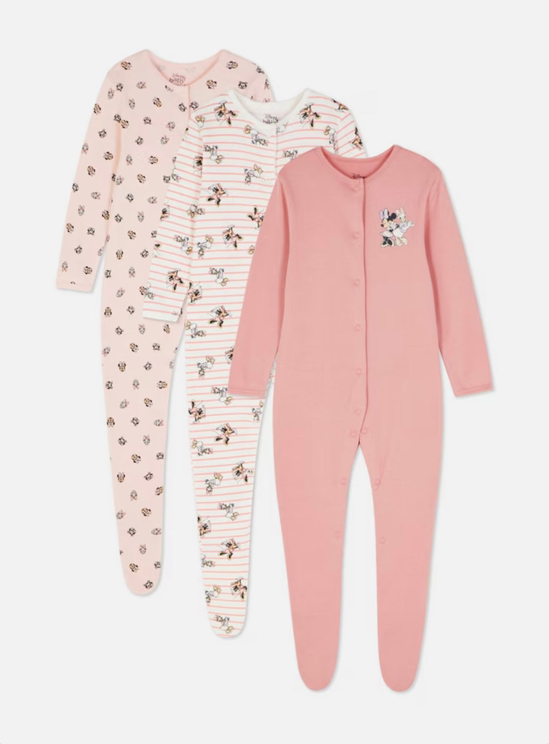 Disney baby at Primark 3 sleepsuits