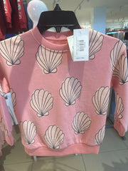 M&S cotton rich shell print sweatshirt