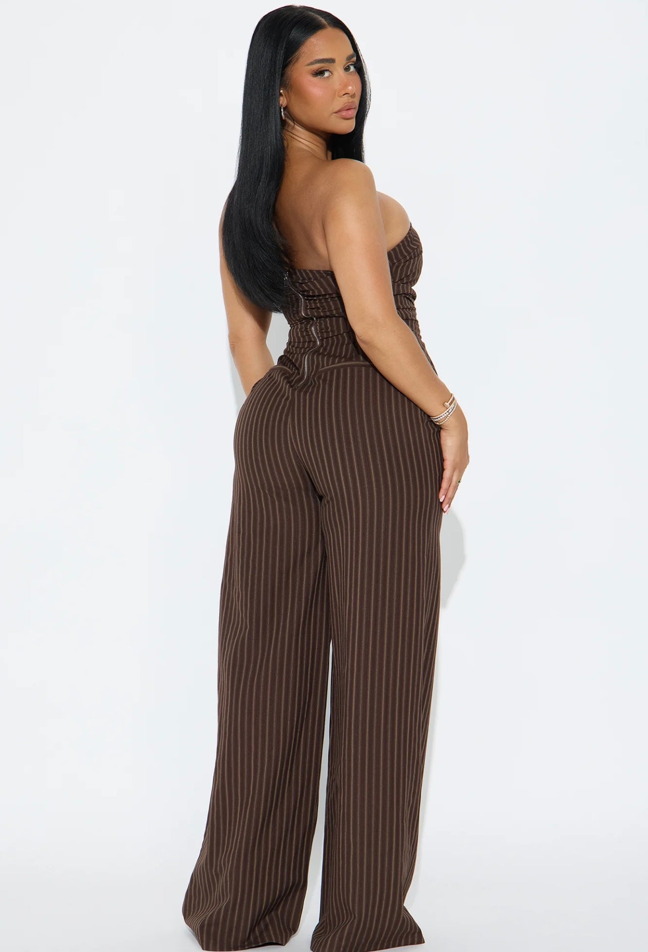 Fashionnova  Pinstripe Jumpsuit