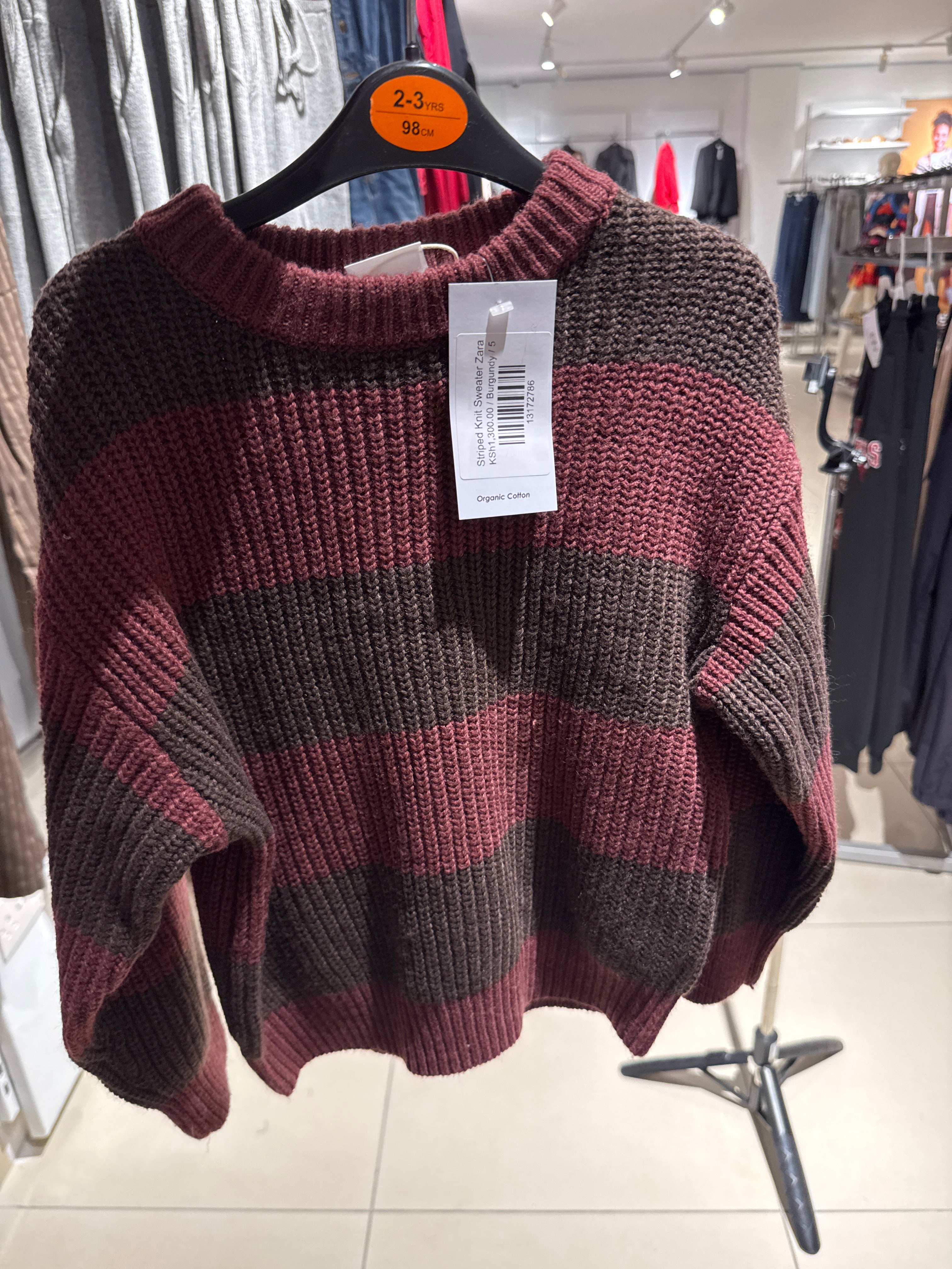 Striped Knit Sweater Zara