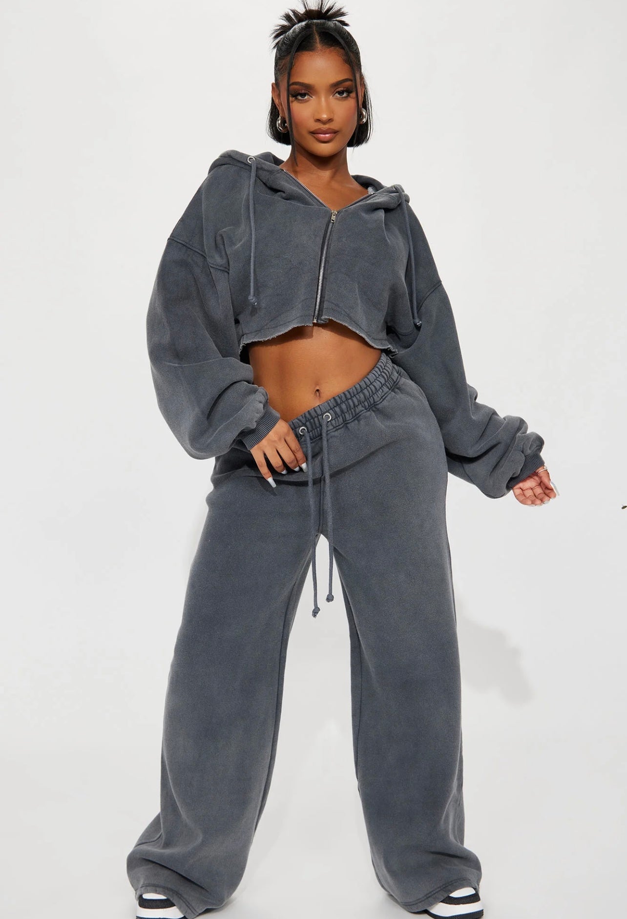 Fashionnova On The Go Fleece Pant Set