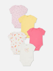 5Pk Short Sleeve Bodysuits