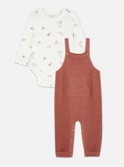 Dungaree & Sleepsuit Set