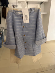 Stripe Button-Up Shirt And Trouser Set