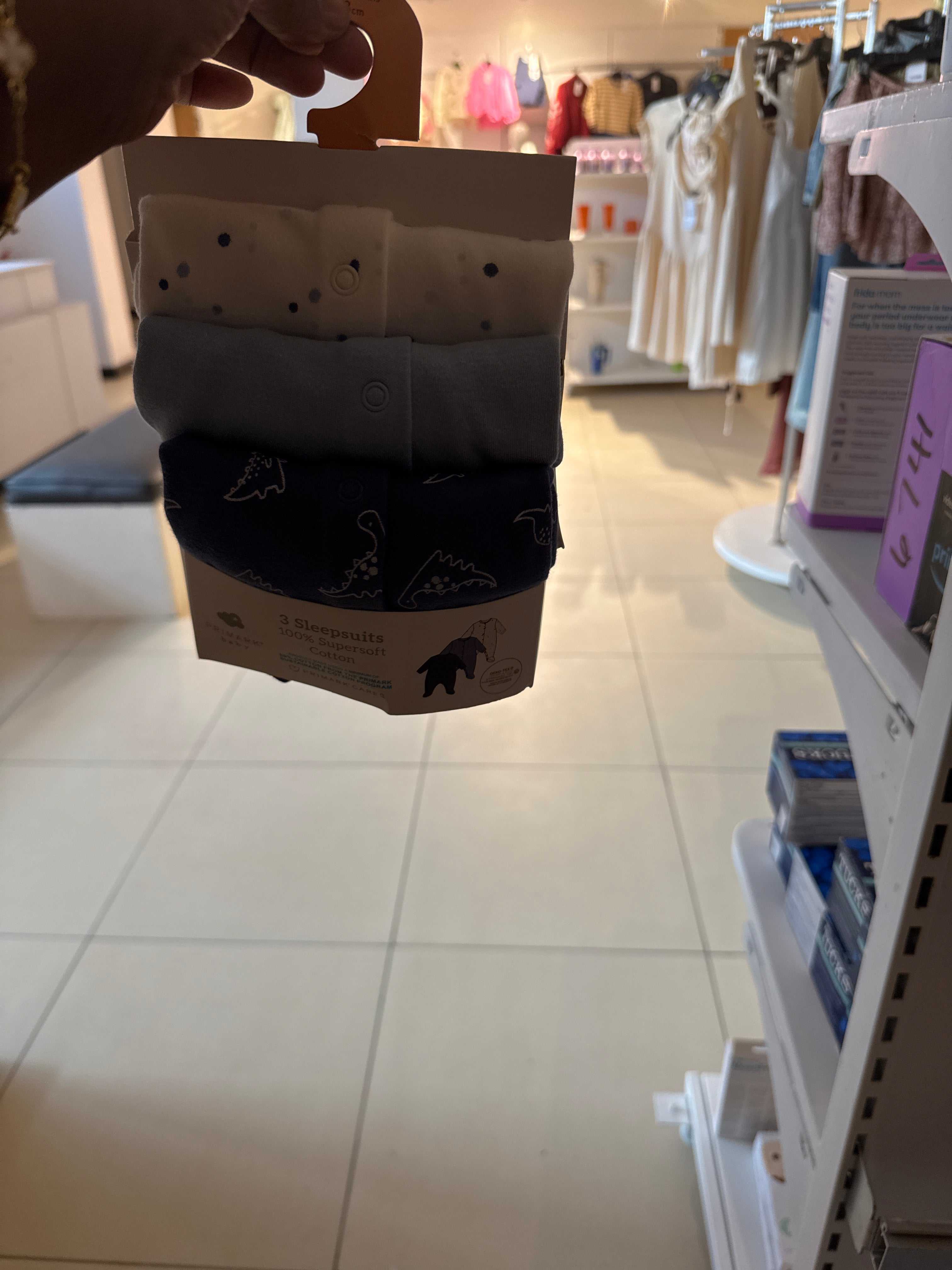 3Pack Popper Sleepsuits