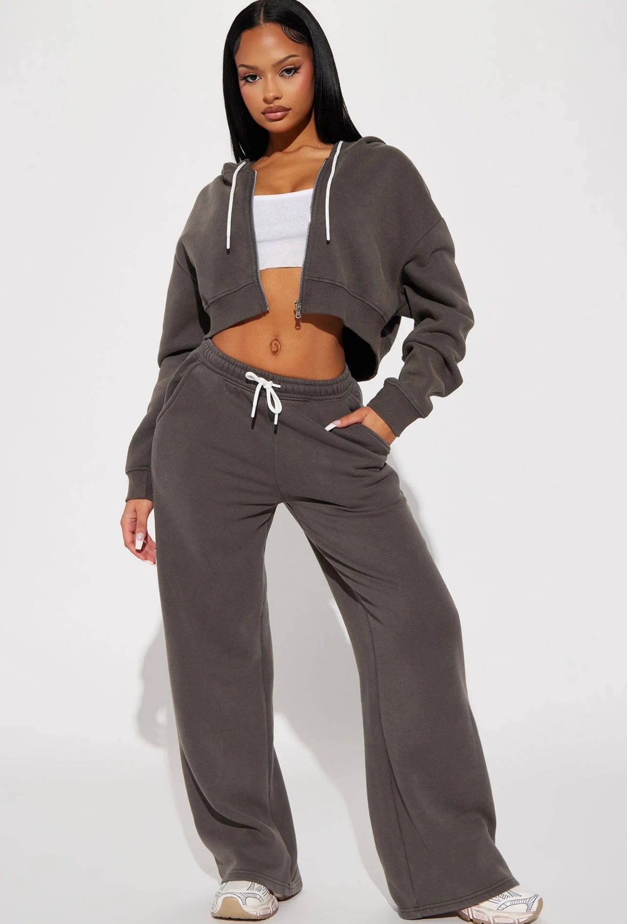 Fashionnova Vintage Wash Pant Set