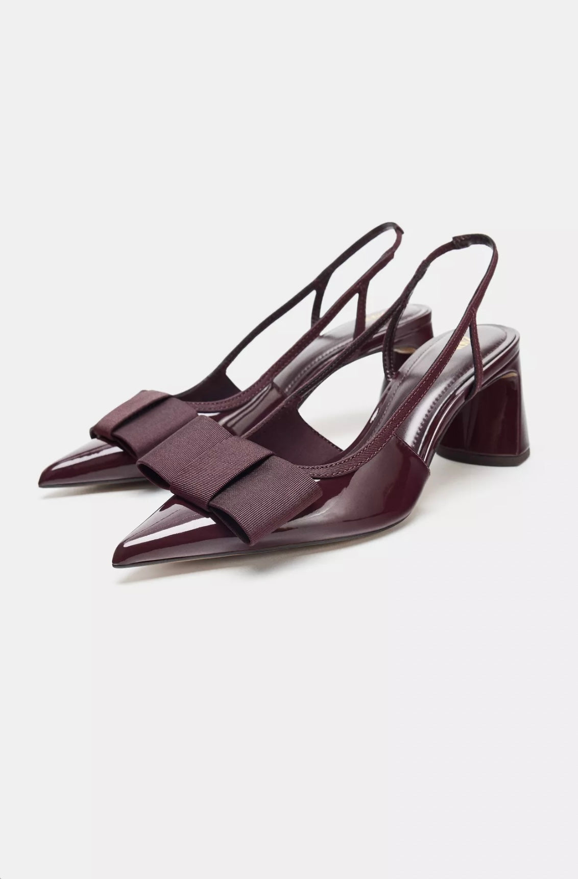 SLINGBACK HEELED SHOES WITH BOW