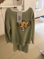 Knitted Lion King Jumper And Bottoms
