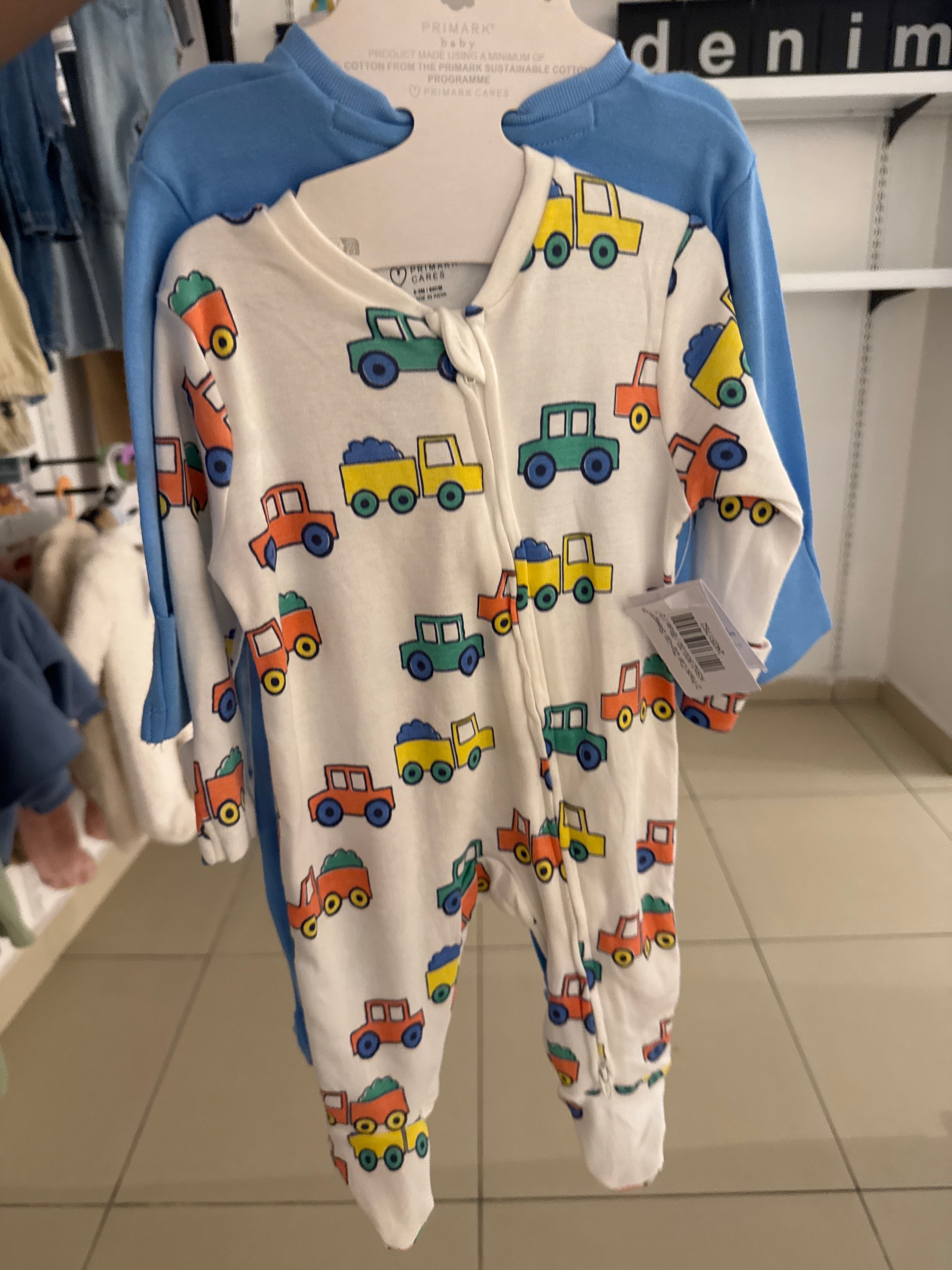 2 Pack Car Zip-Up Sleepsuits