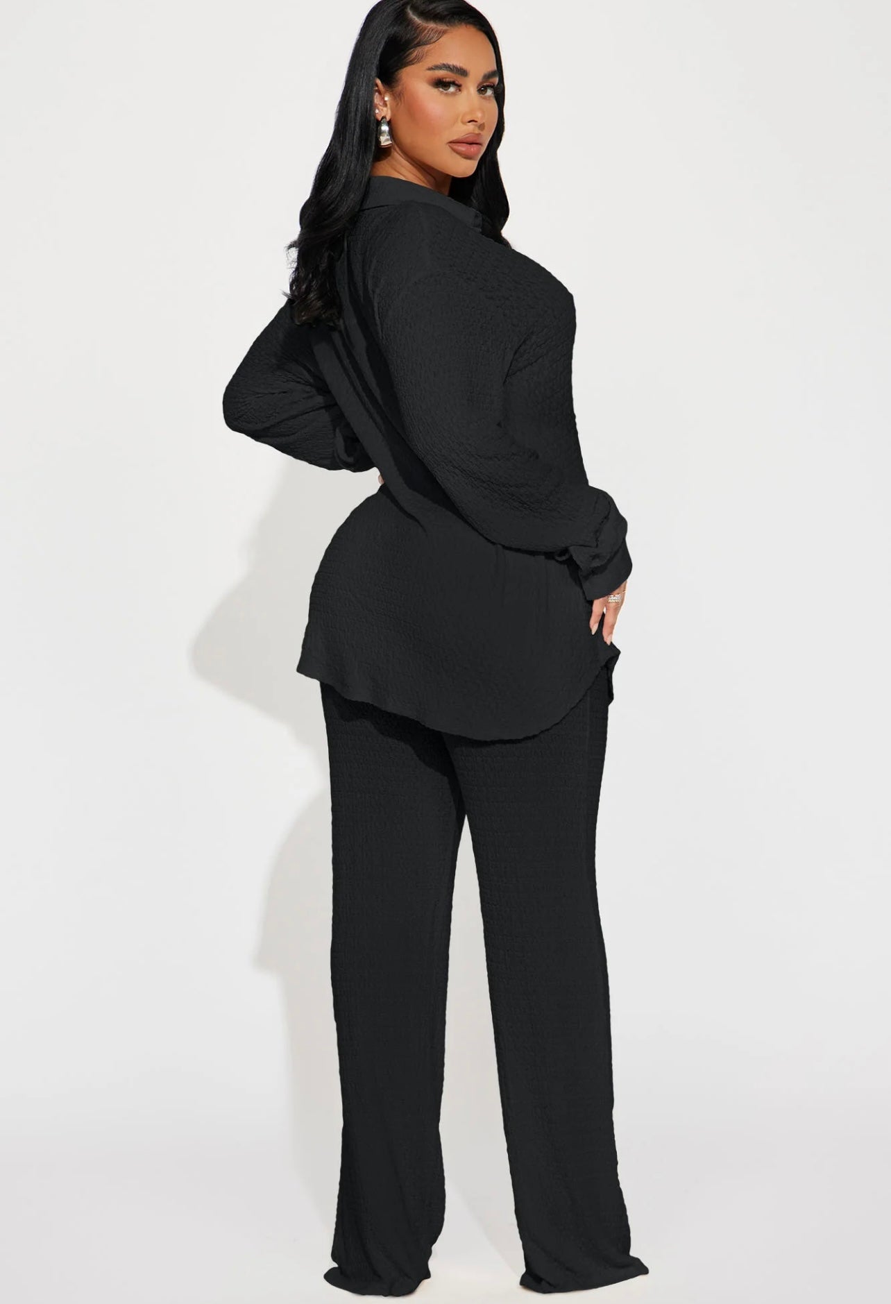 Fashionnova Textured Pant Set