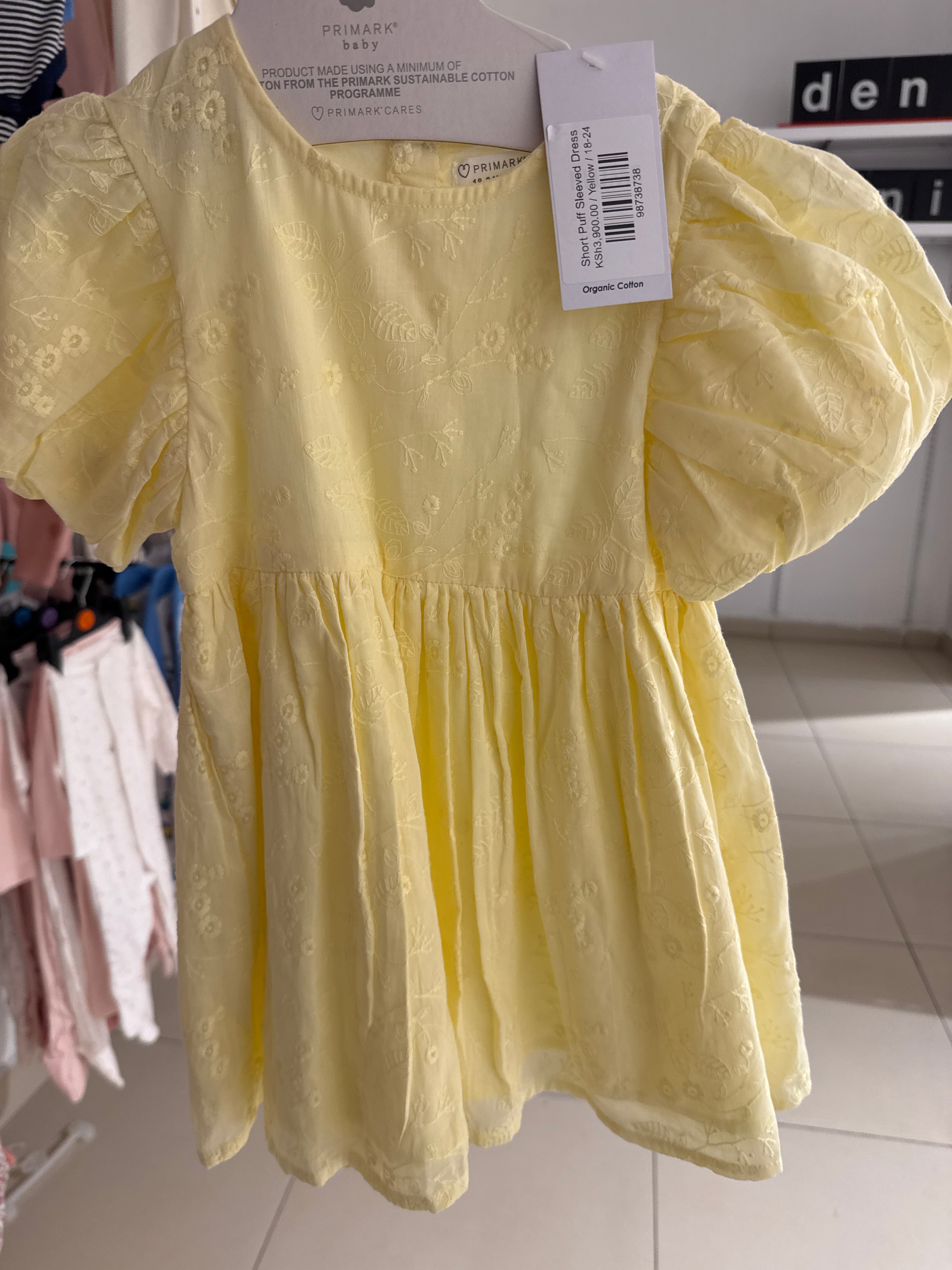 Short Puff Sleeved Dress