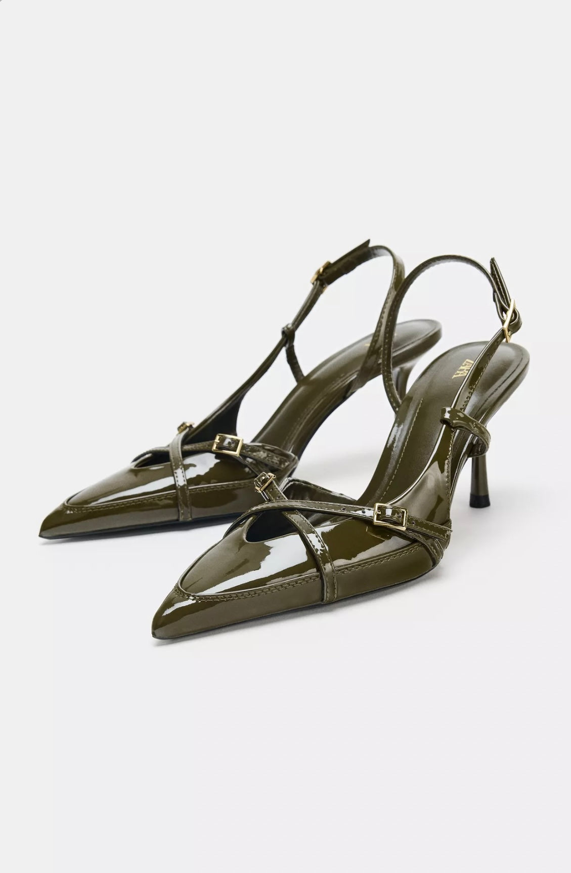 BUCKLED STRAPPY HEELS