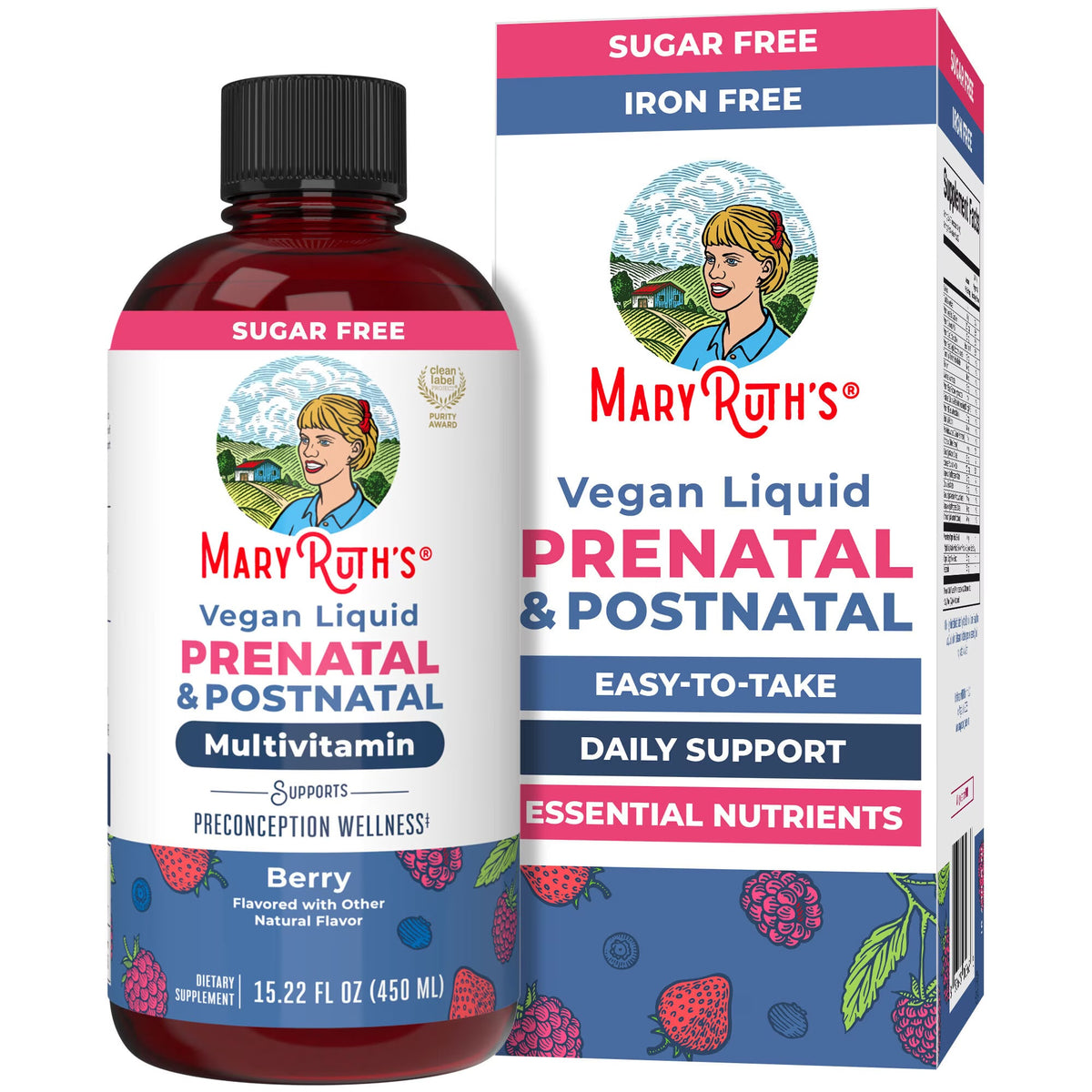 Maryruth vegan liquid prenatal &postnatal multivitamin
