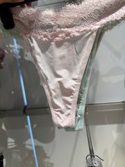 3pk Primark half lace thongs