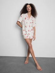 Printed Boyfriend Shorty Pyjamas