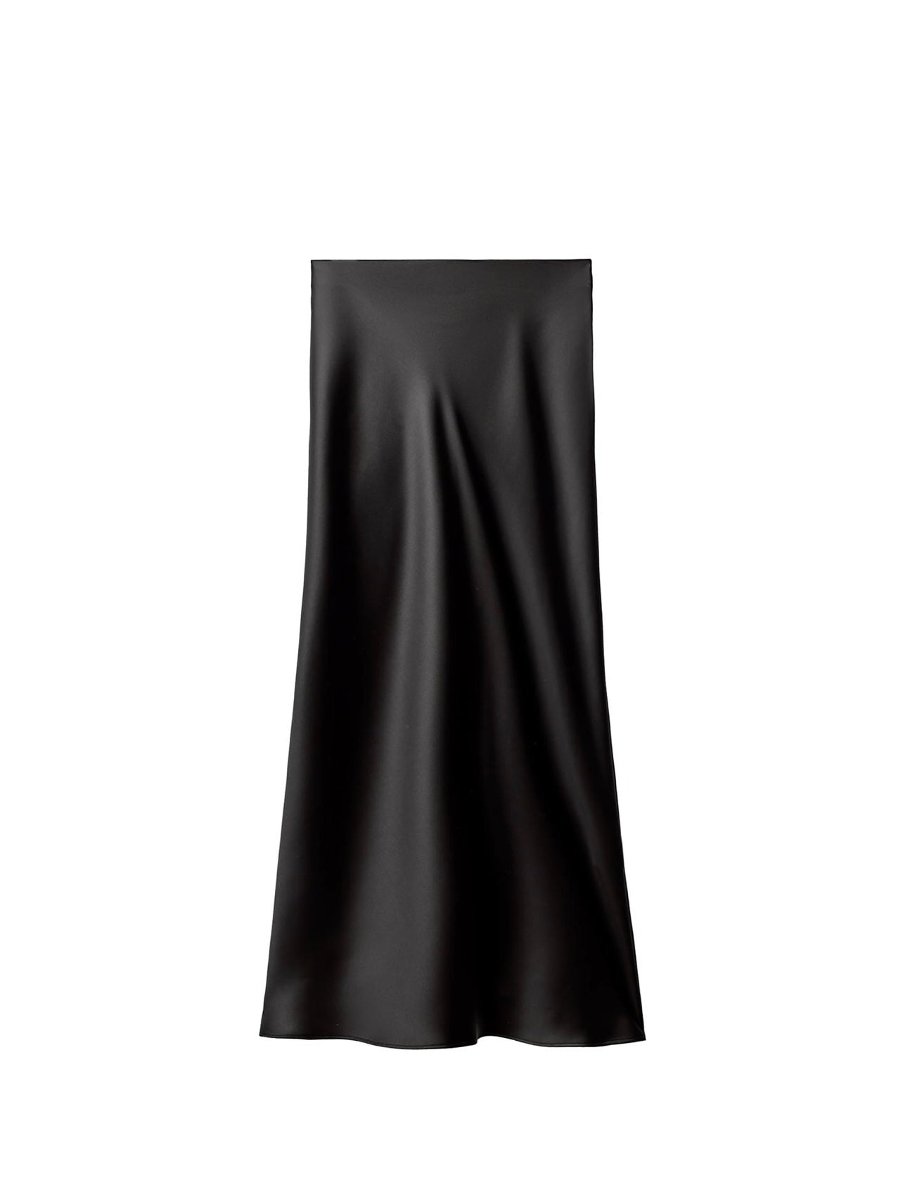 Zara satin midi skirt