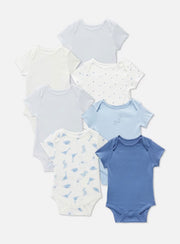 7pk Dinosaur Short Sleeve Bodysuits