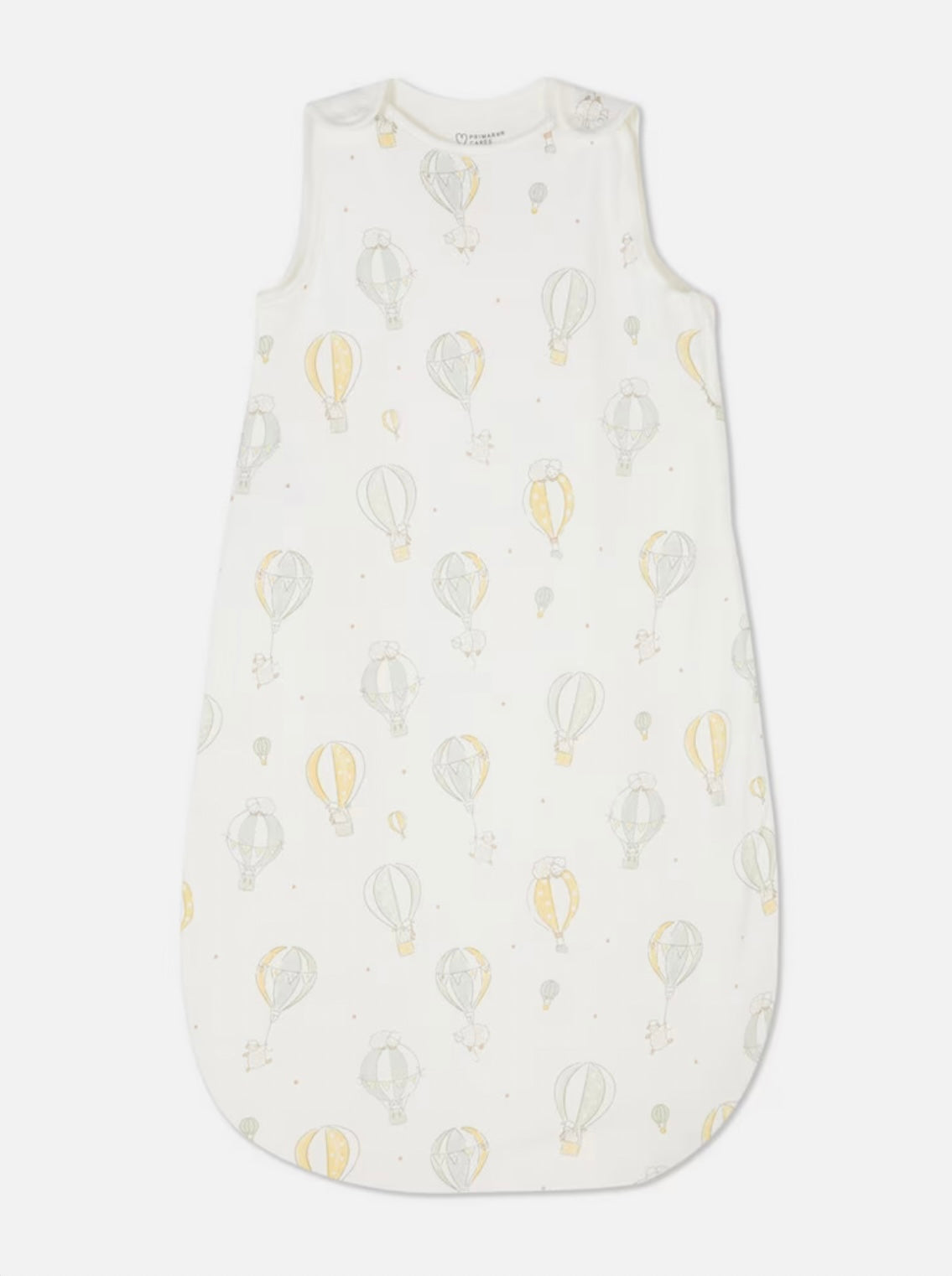 Primark baby sleeping bag with hot air print