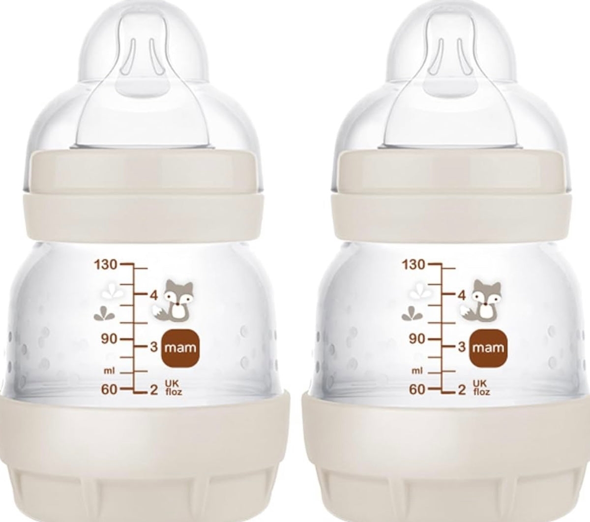 MAM Easy Start Anti-Colic Baby Bottles, Extra Slow Flow, Breastfeeding-Like Silicone Nipple Bottle, Reduces Colic, Gas, & Reflux, Easy-to-Clean, BPA-Free, Vented Baby Bottles for Newborns, 0-3 Months