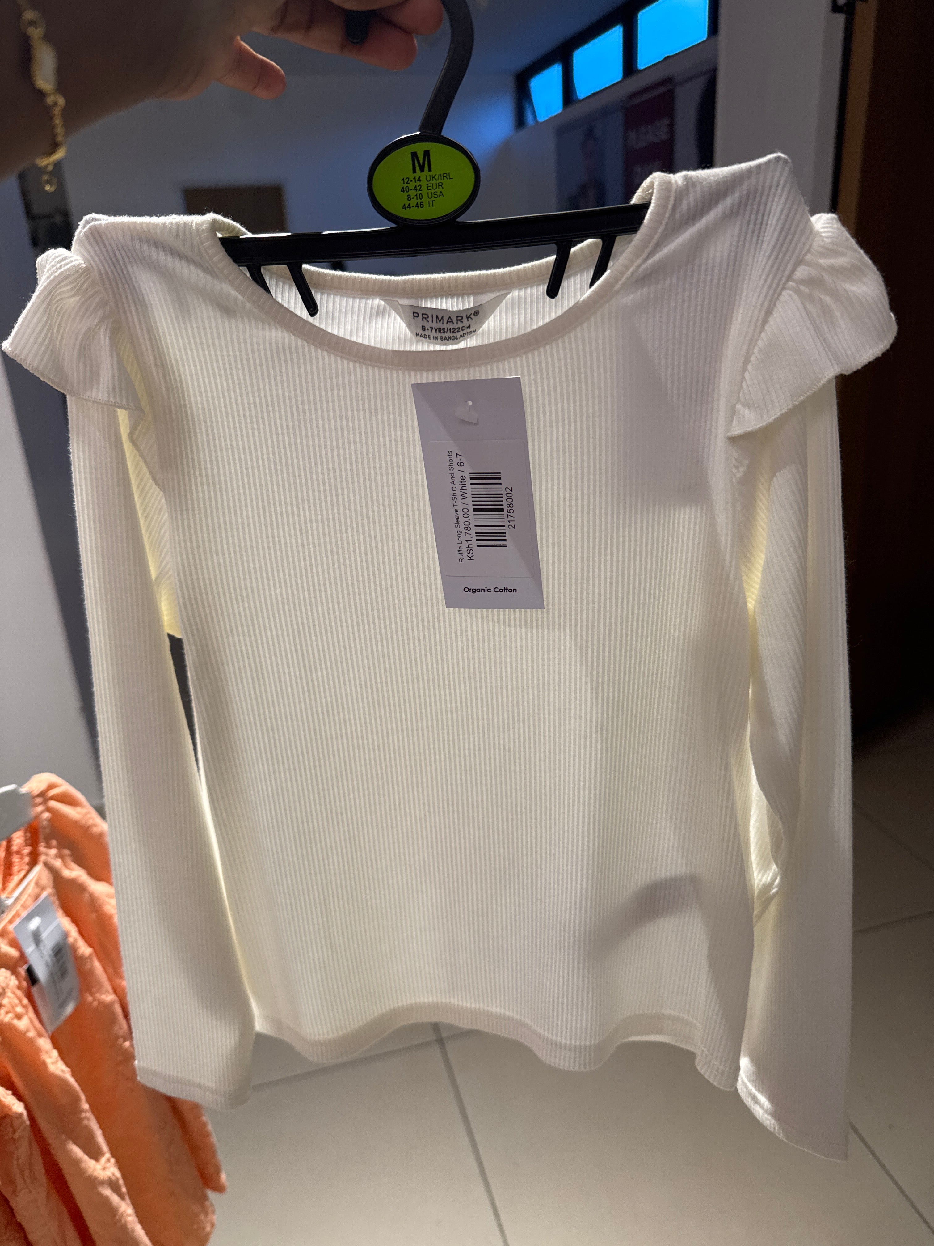 Ruffle Long Sleeve T-Shirt And Shorts