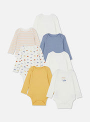 7pk Long Sleeve Bodysuits