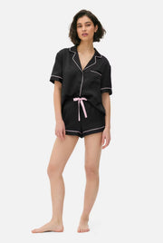 Satin Boyfriend Short Pyjama Set