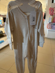 2pk Lamb Zip-Up Sleepsuit