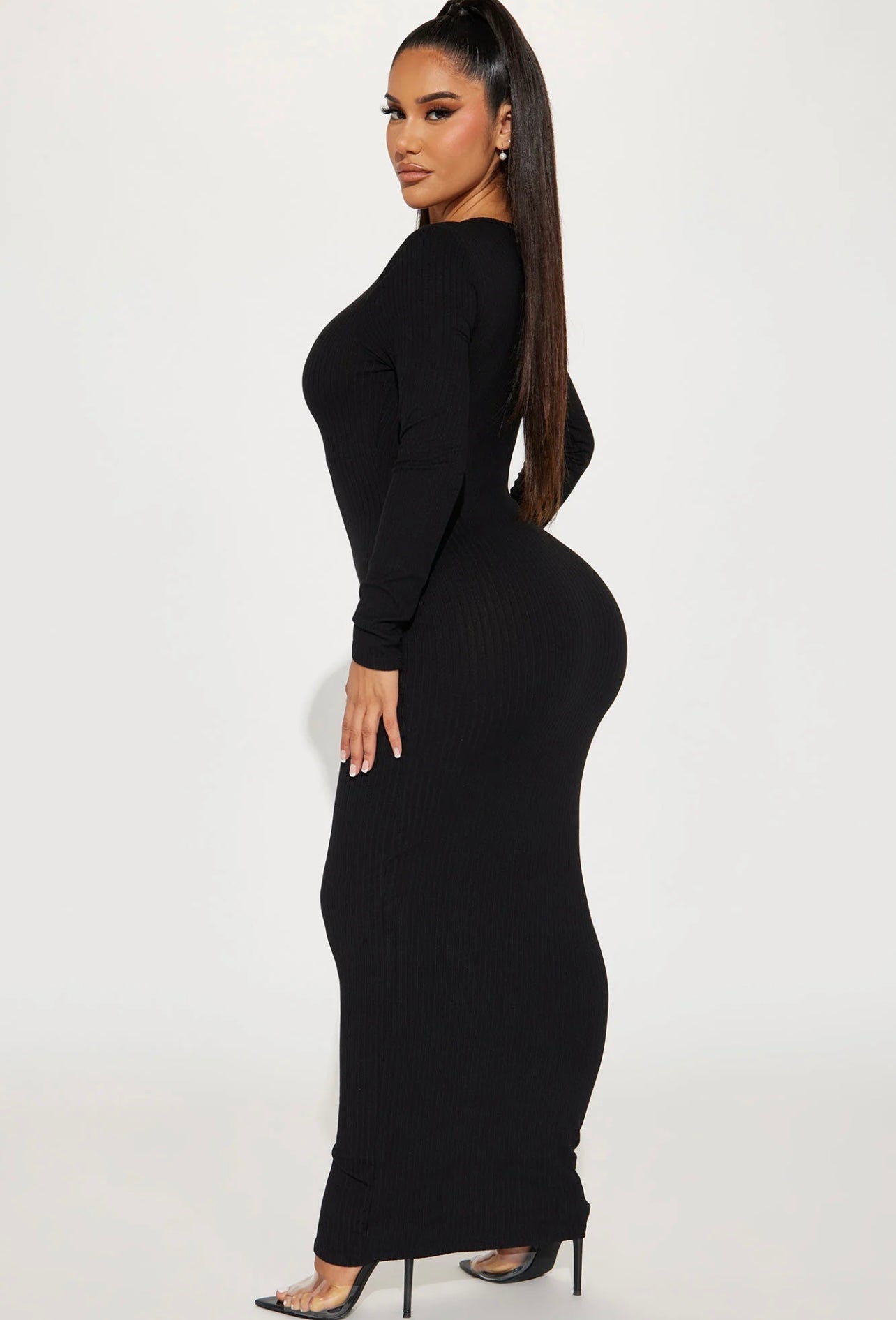 Fashionnova ribbed maxi dress