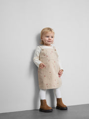 T-Shirt and Corduroy Pinafore Dress Set