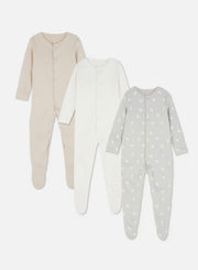 3Pk Unisex Snap Sleepers