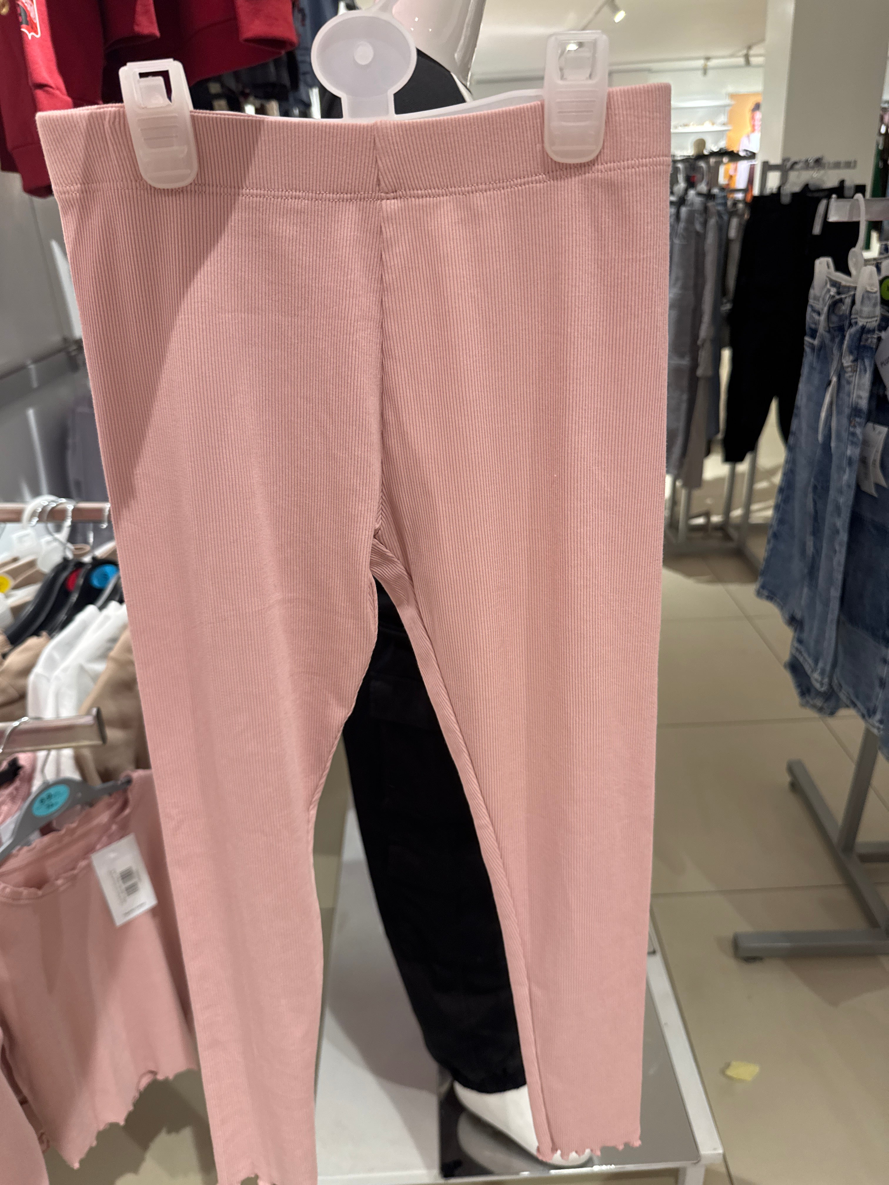 Pink Long Sleeve T-Shirt And Leggings Set