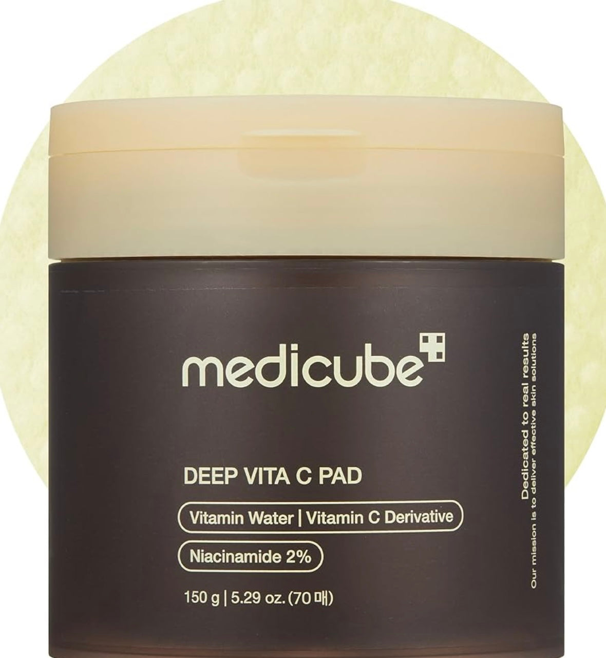medicube Toner Pads Deep Vita C Facial Toner Pad for Uneven Skin Tone & Texture | Vitamin Water and 3 Types of Vitamin, Deeply Hydrating & Resurfacing Pad | Korean Skin Care, 70 Pads