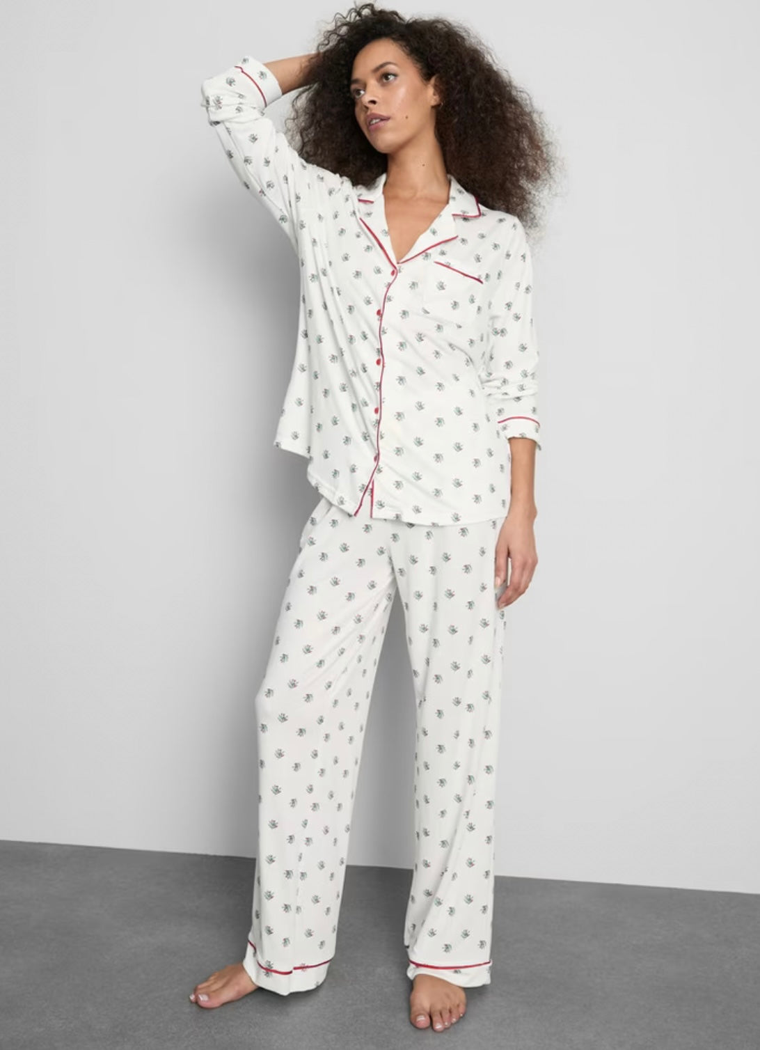 Primark Christmas Holly Family Twinning Boyfriend Pyjamas