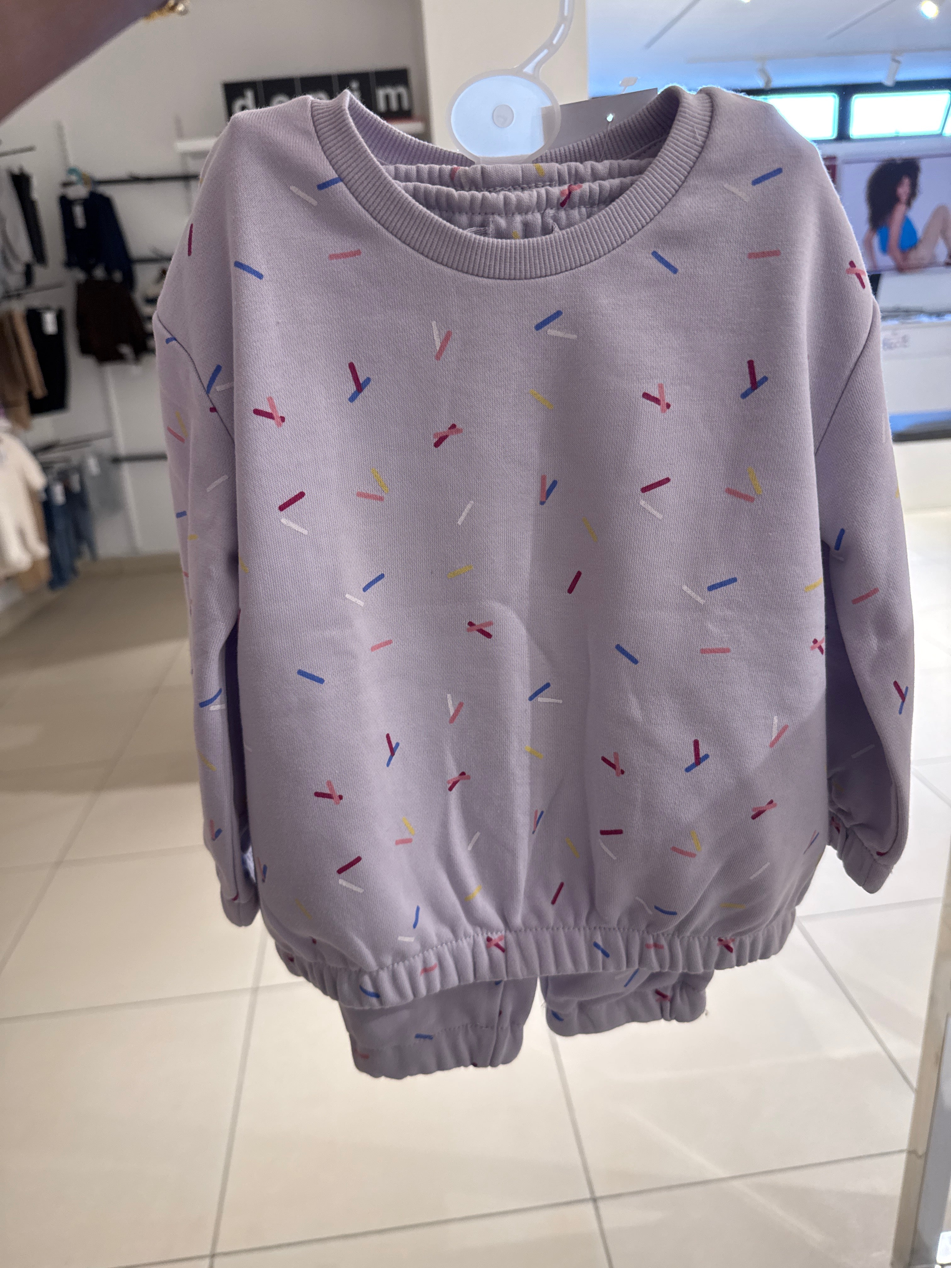 Graphic Sweatshirt And Jogger Set