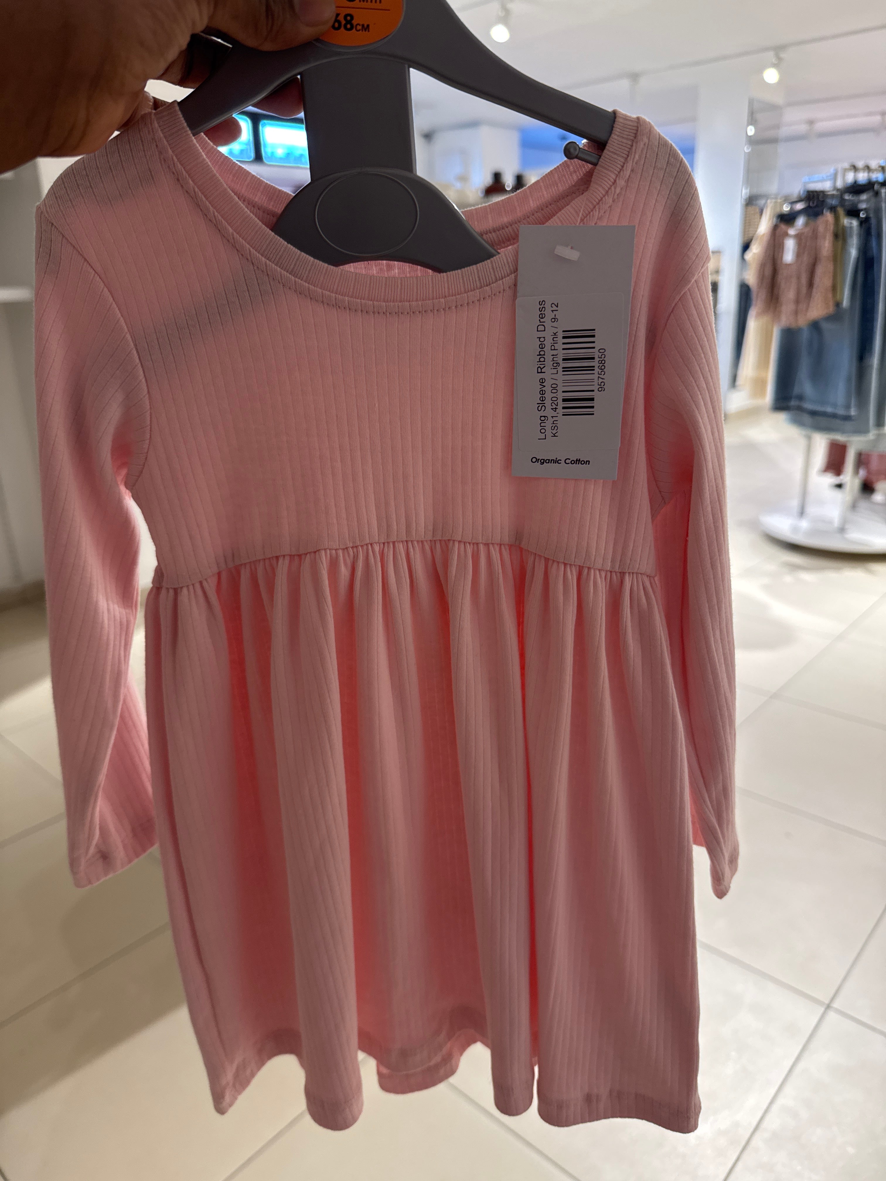 Long Sleeve Ribbed Dress